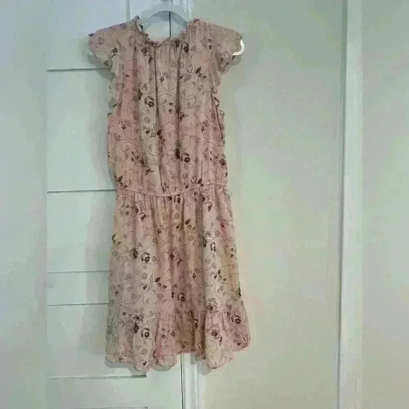 LOFT Floral Clip Dot Flounce Dress- Size Medium- Excellent Condition - Picture 5 of 6